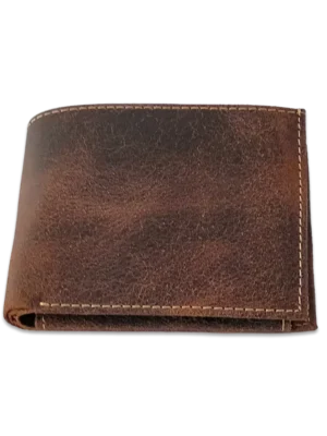 Men’s Classic Brown Leather Bifold Wallet”