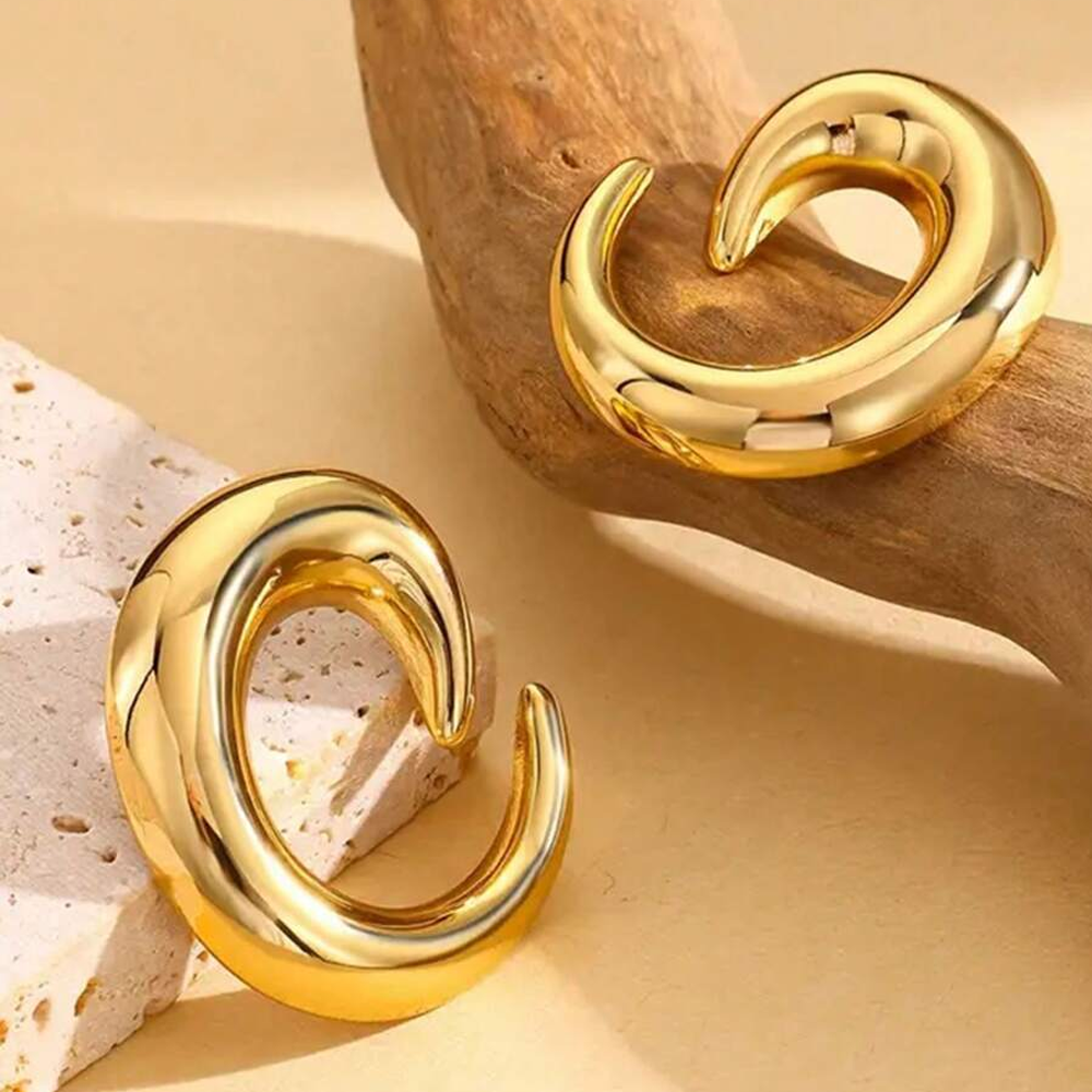 Geometric Casting Earrings