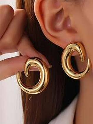 Geometric Casting Earrings